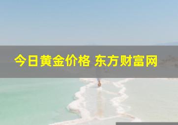 今日黄金价格 东方财富网